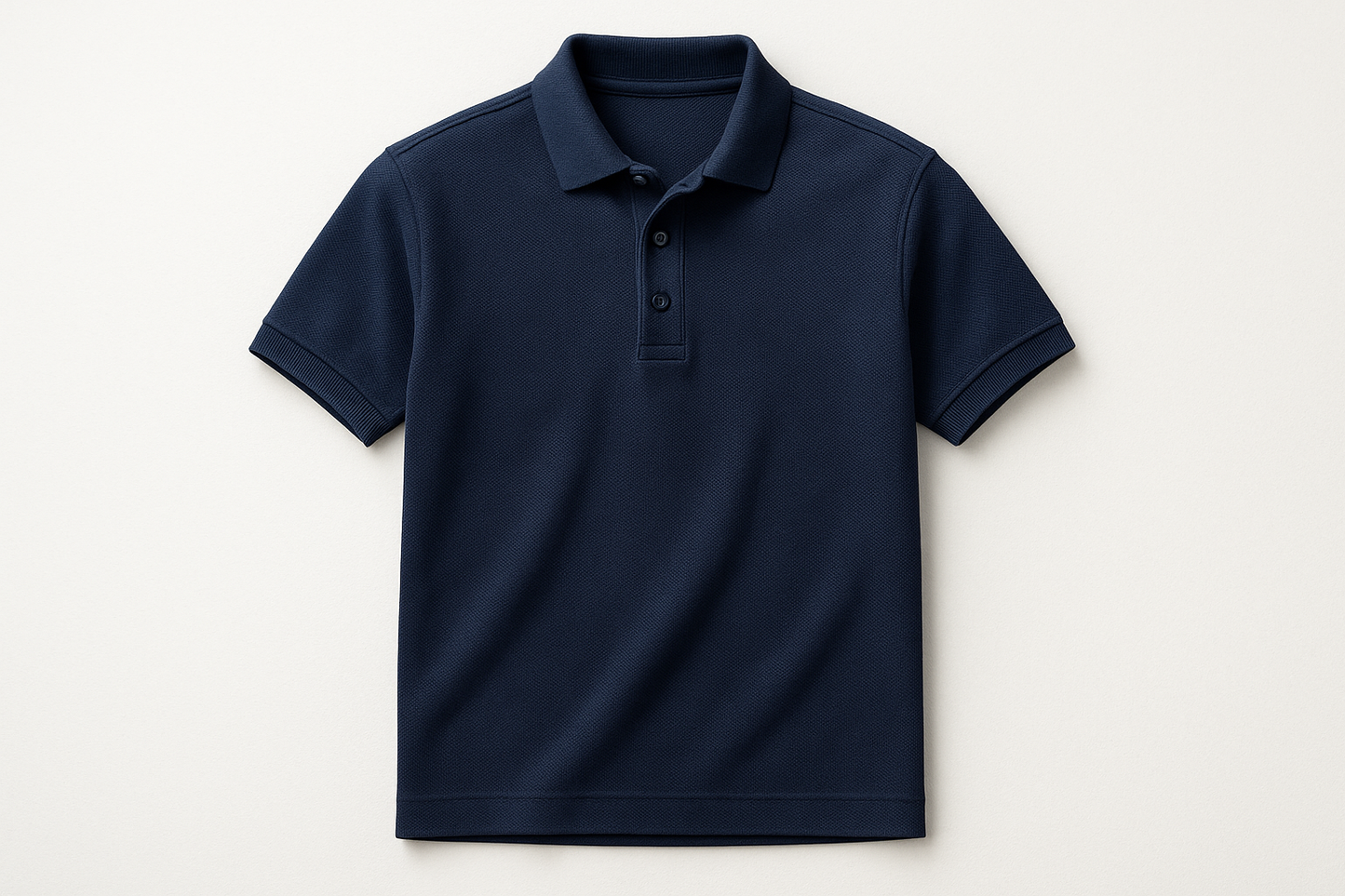 navy polo shirt