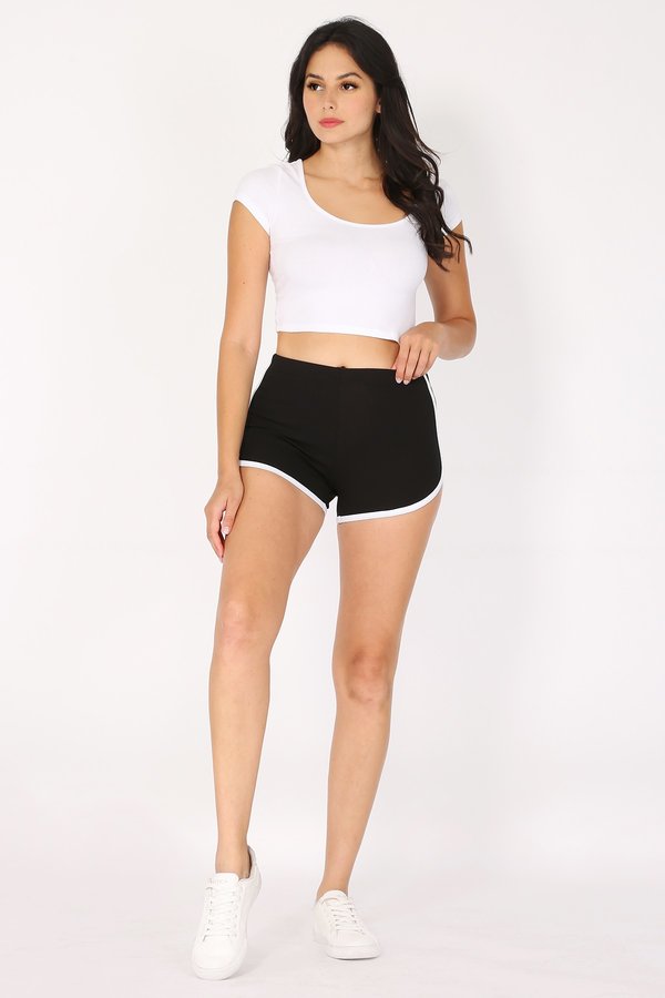 High Waist Dolphin Shorts