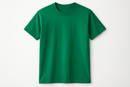green t-shirt