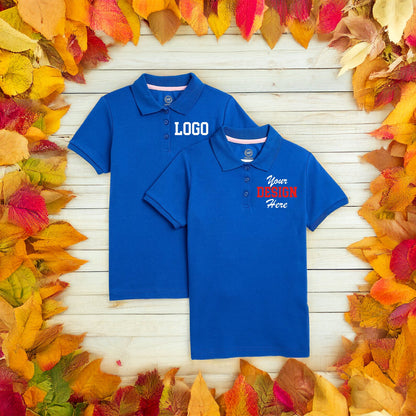 Add your logo for school, business, church, or hospital uniforms. Create a professional, cohesive team look.