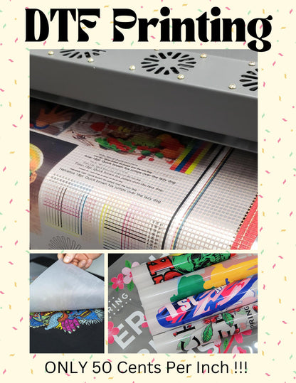 DTF Single Print – Ready to Press Transfers for Shirts, Hoodies, Polos